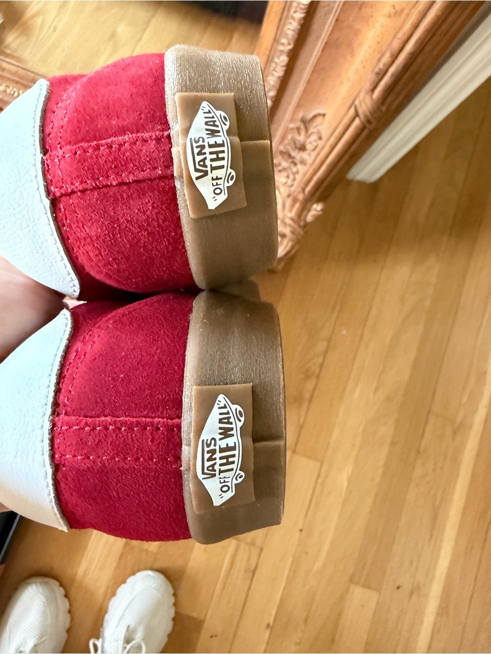 Burgundy Low Sport Suede Vans Sneakers - Picture 10 of 10
